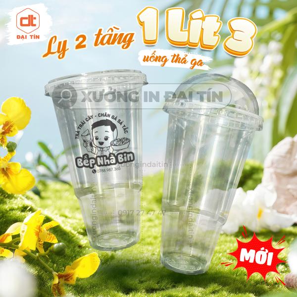 LY ( CỐC ) NHỰA 2 TẦNG 1300ML