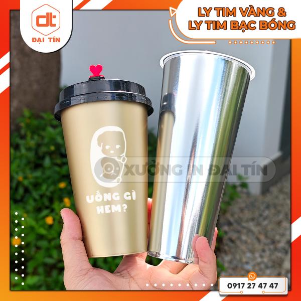 LY ( CỐC ) TIM BẠC BÓNG & LY ( CỐC ) TIM VÀNG