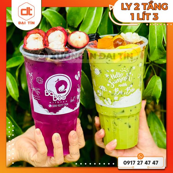 LY ( CỐC ) NHỰA 2 TẦNG 1300ML
