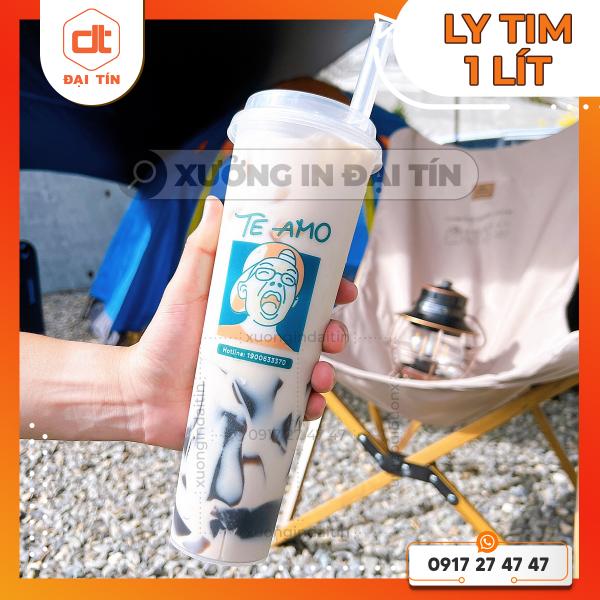 HOT : LY ( CỐC ) TIM TRONG VÀ NHÁM 1000ML