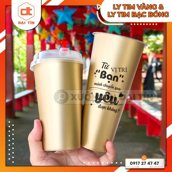 LY ( CỐC ) TIM BẠC BÓNG & LY ( CỐC ) TIM VÀNG