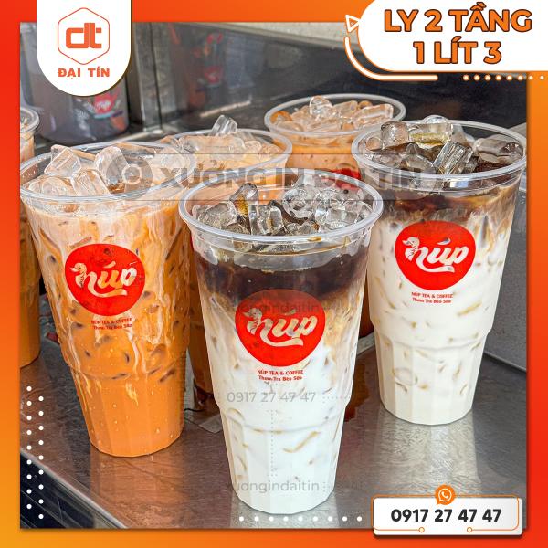 LY ( CỐC ) NHỰA 2 TẦNG 1300ML