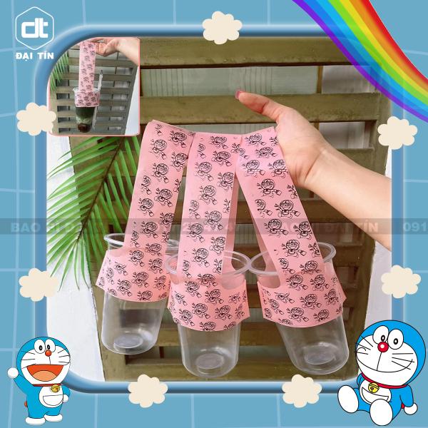 TÚI TRÀ SỮA MÀU HỒNG DORAEMON