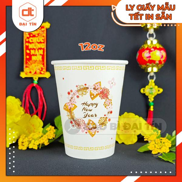 LY ( CỐC ) GIẤY TẾT NĂM 2025 ( MẪU NGẪU NHIÊN )