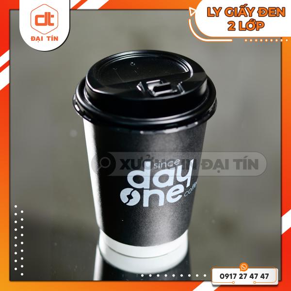 LY ( CỐC ) GIẤY KRAFT ĐEN 2 LỚP 12OZ (360ML), 16OZ (470ML), 22OZ (650ML)