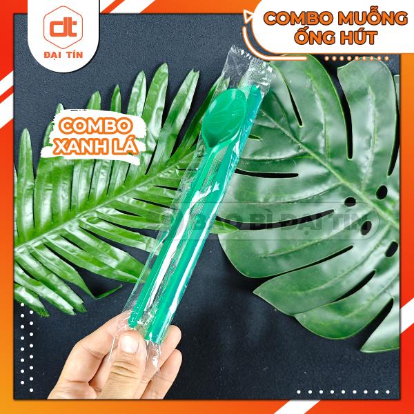 COMBO MUỖNG 20CM + ỐNG HÚT PHI 12