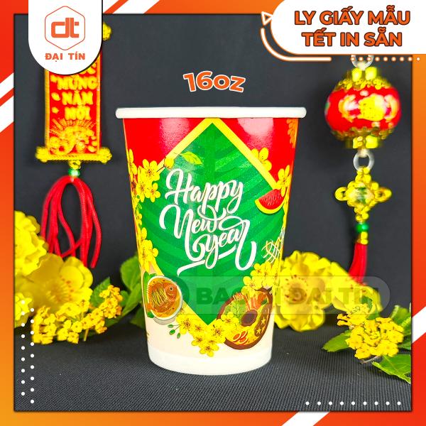 LY ( CỐC ) GIẤY TẾT NĂM 2025 ( MẪU NGẪU NHIÊN )