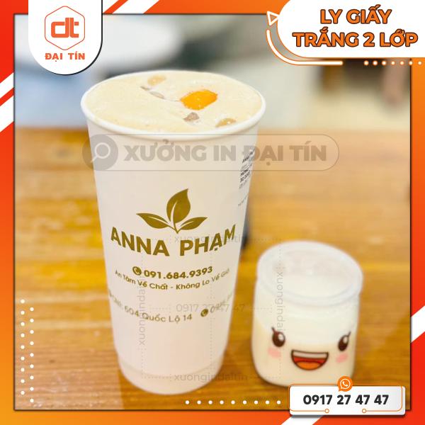 LY ( CỐC ) GIẤY KRAFT TRẮNG 2 LỚP 12OZ (360ML), 16OZ (470ML), 22OZ (650ML)