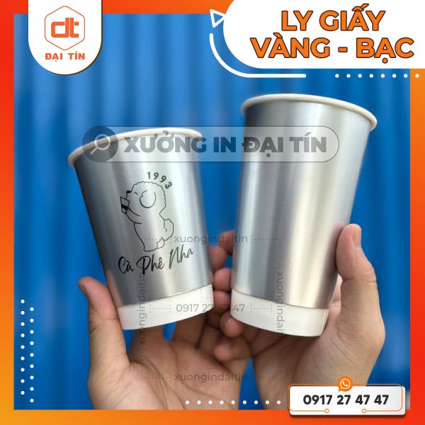 LY ( CỐC ) GIẤY VÀNG & BẠC 2 LỚP 12OZ (360ML), 16OZ (470ML), 22OZ (650ML)