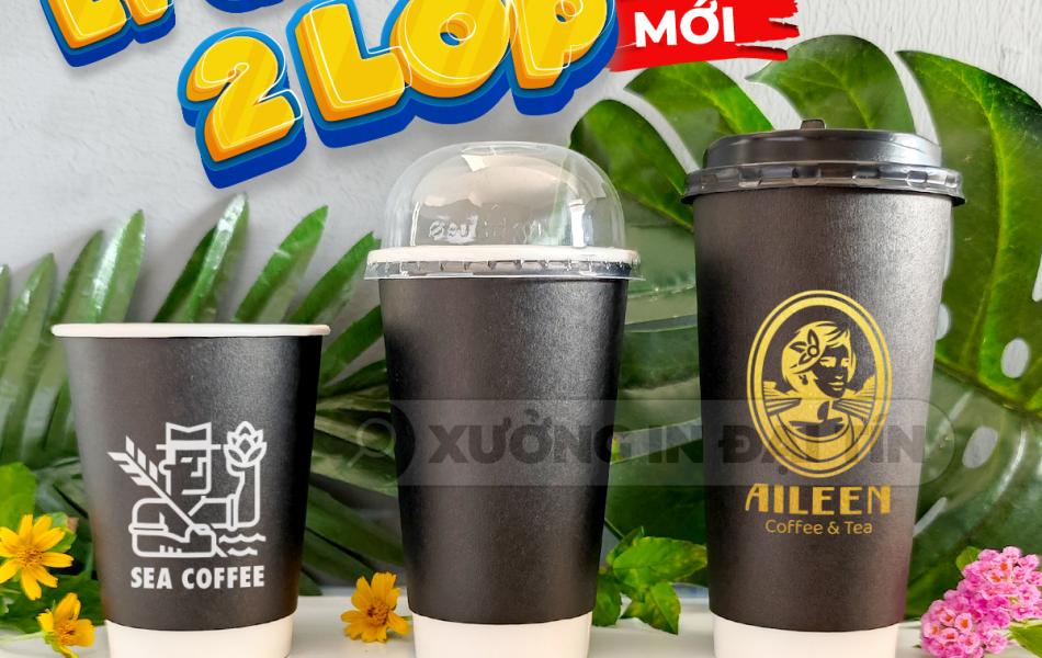 LY ( CỐC ) GIẤY KRAFT ĐEN 2 LỚP 12OZ (360ML), 16OZ (470ML), 22OZ (650ML)