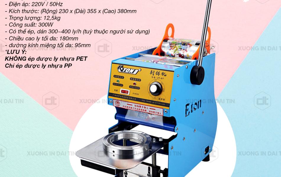 MÁY ÉP MIỆNG LY