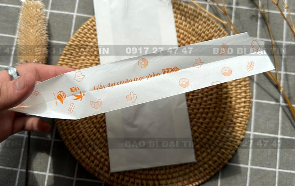TÚI GIẤY KRAFT BÁNH MÌ MÀU TRẮNG