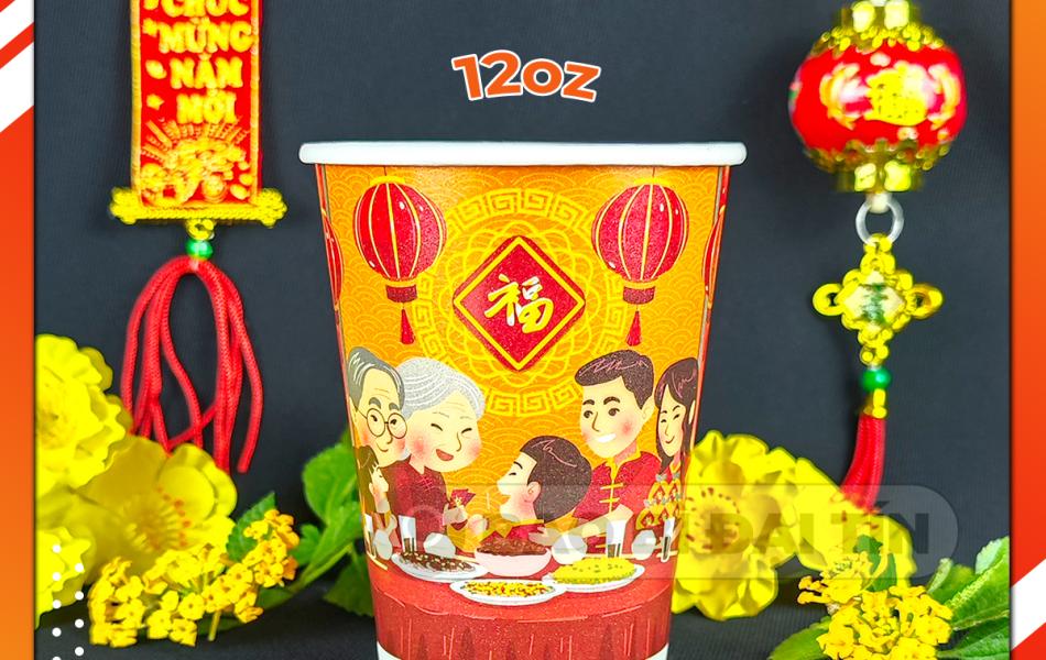 LY ( CỐC ) GIẤY TẾT NĂM 2025 ( MẪU NGẪU NHIÊN )