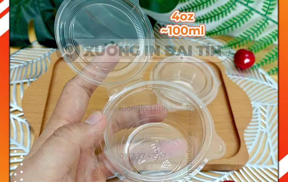 HỦ NHỰA PET NẮP LIỀN 50ML VÀ 100ML
