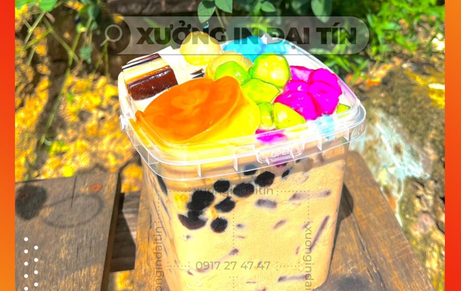 XÔ VUÔNG TRÀ SỮA 700ML, 1000ML