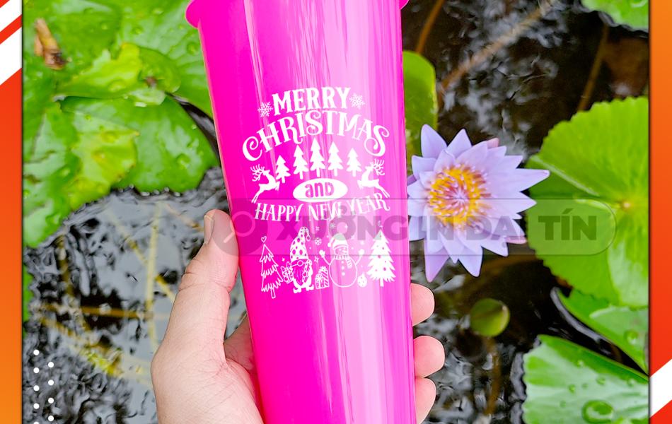 LY ( CỐC ) TIM HỒNG DÂU BÓNG 500ML, 700ML