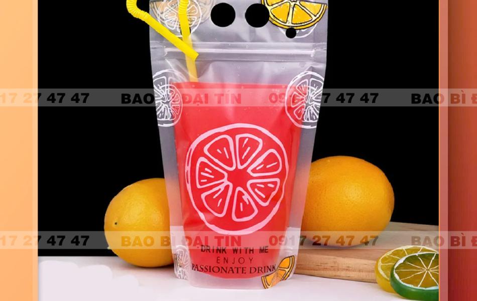 TÚI ZIP ĐỰNG TRÀ SỮA 700ML