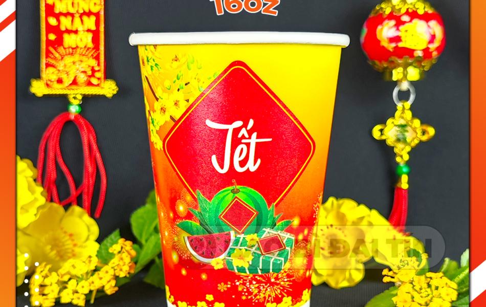 LY ( CỐC ) GIẤY TẾT NĂM 2025 ( MẪU NGẪU NHIÊN )