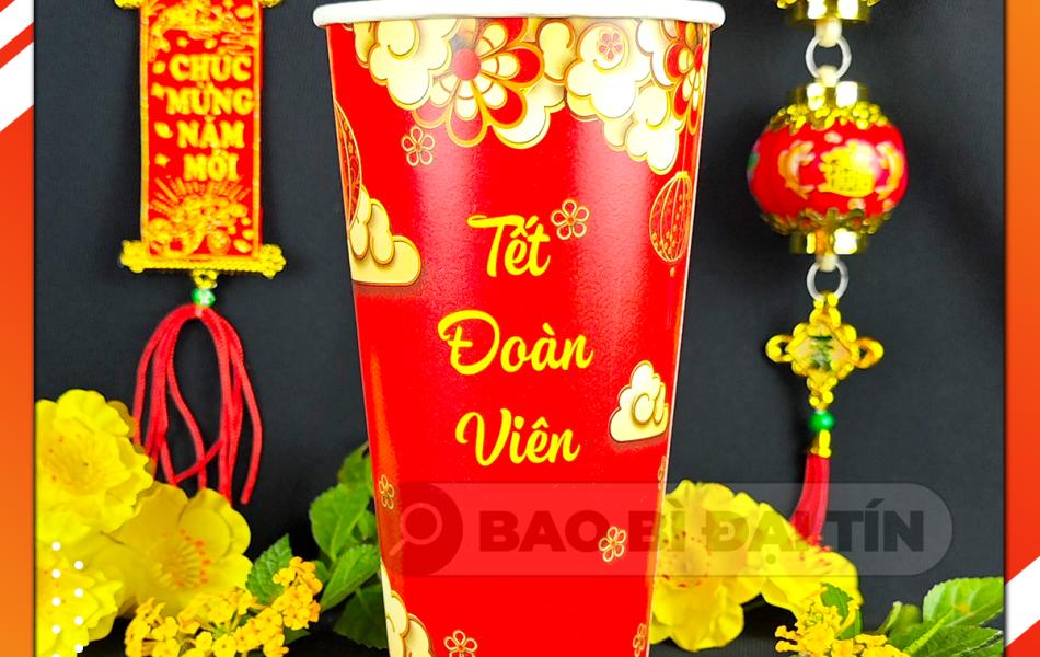 LY ( CỐC ) GIẤY TẾT NĂM 2025 ( MẪU NGẪU NHIÊN )