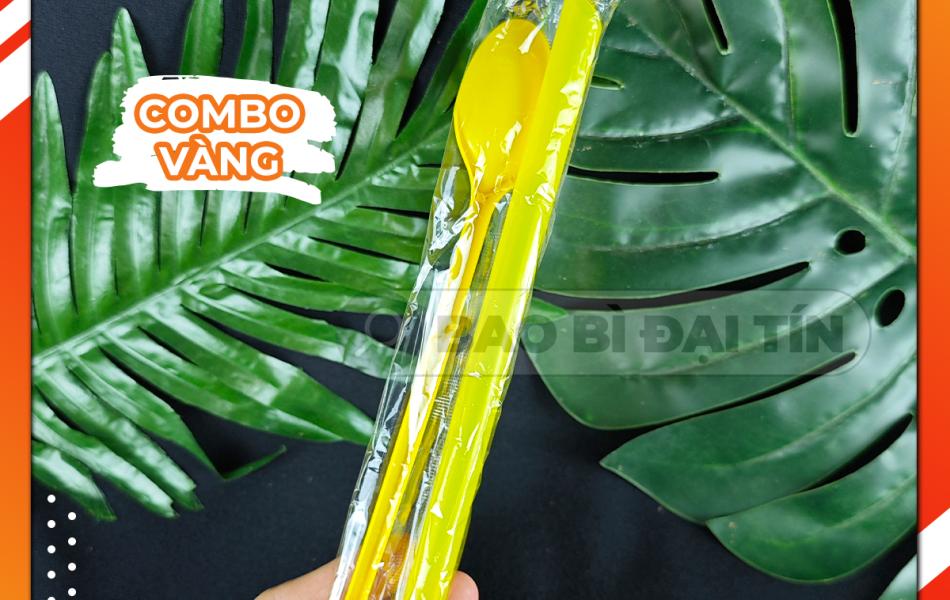 COMBO MUỖNG 20CM + ỐNG HÚT PHI 12