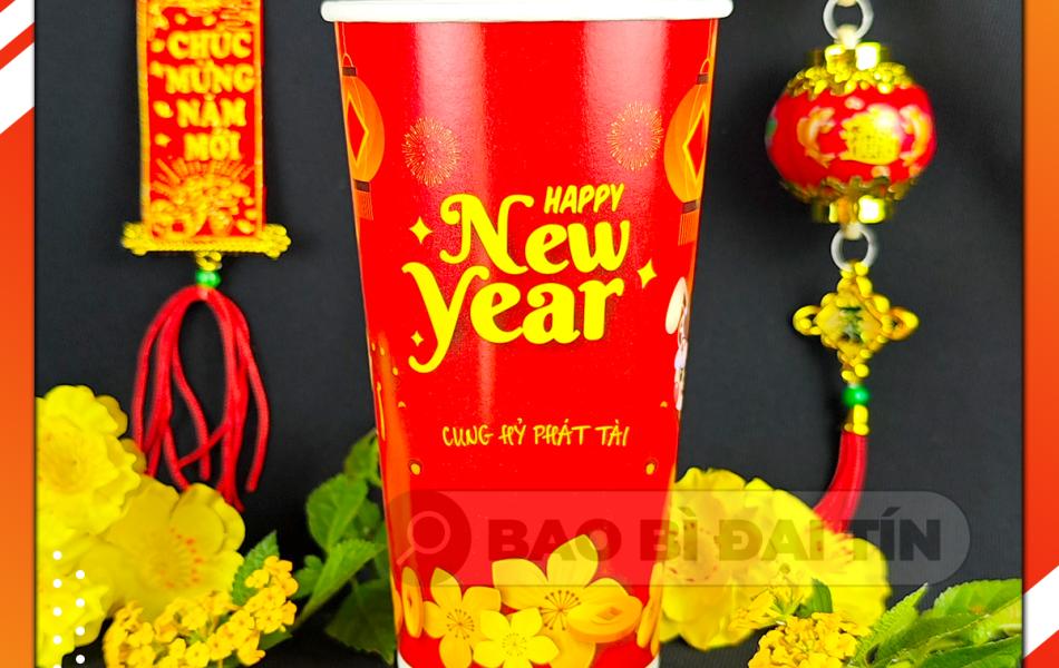 LY ( CỐC ) GIẤY TẾT NĂM 2025 ( MẪU NGẪU NHIÊN )