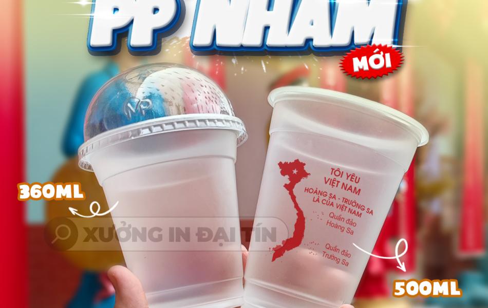 LY ( CỐC ) NHỰA PP NHÁM 360ML, 500ML