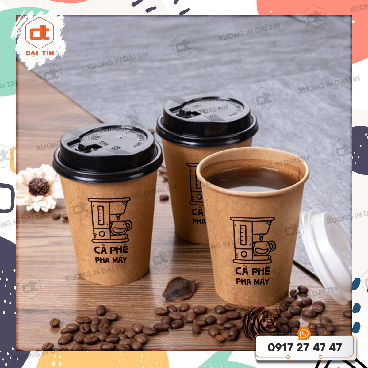 Ly giấy kraft 1 lớp