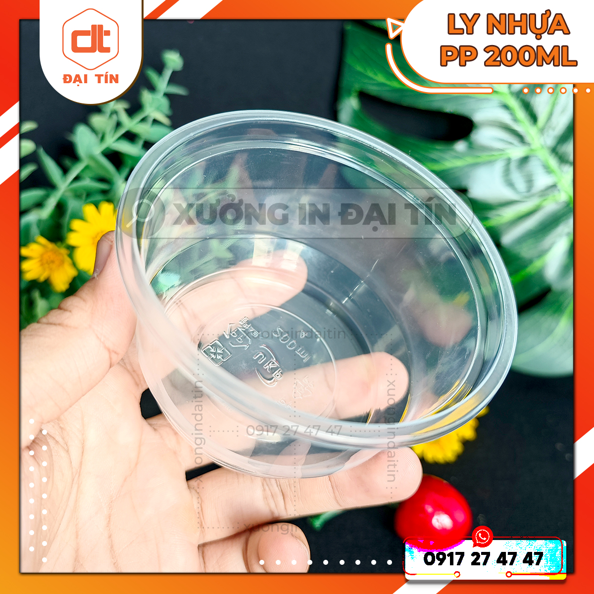Ly nhựa PP 200ml