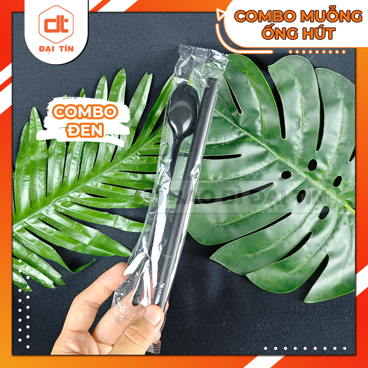 Combo muỗng + ống hút