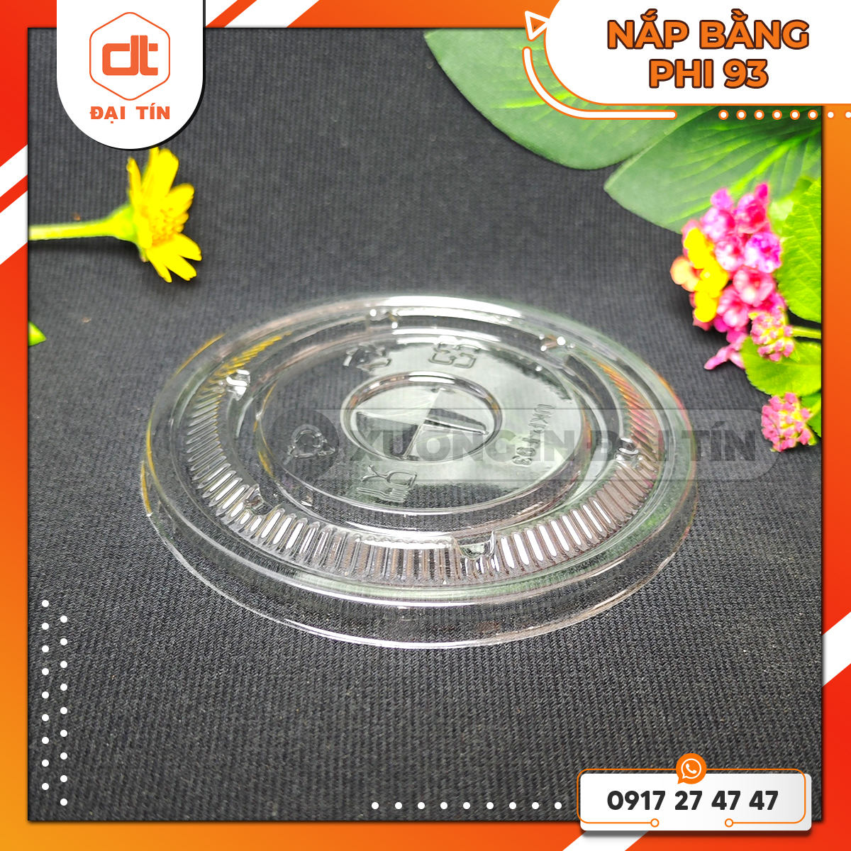 Nắp nhựa trong phi 93