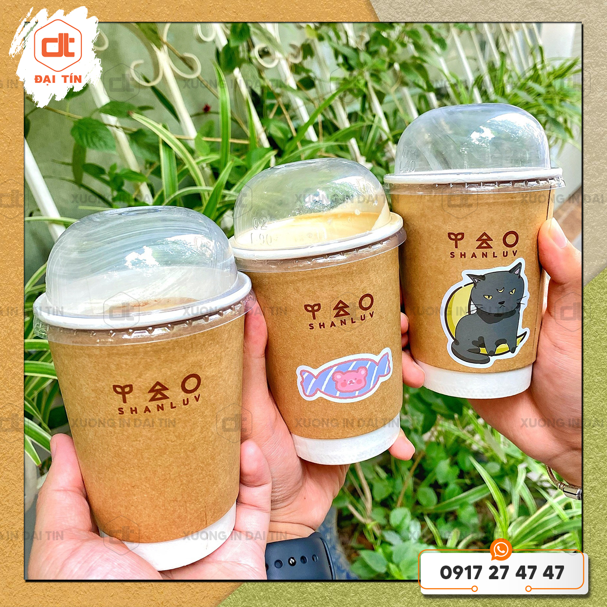 Ly giấy kraft 2 lớp