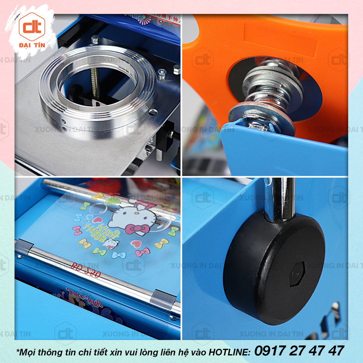 Máy ép miệng ly