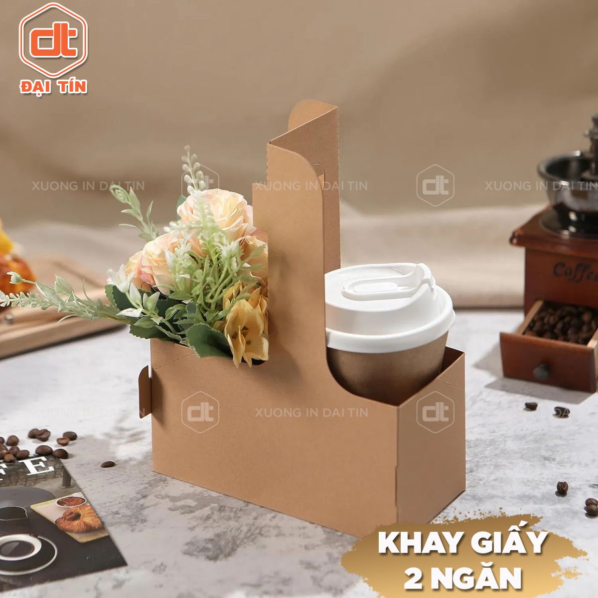Khay giấy 2 ngăn 