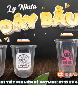 LY ( CỐC ) NHỰA PP ĐÁY BẦU 360ML, 500ML, 600ML, 700ML