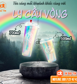 LY ( CỐC ) CẦU VỒNG HOT TREND 500ML, 700ML