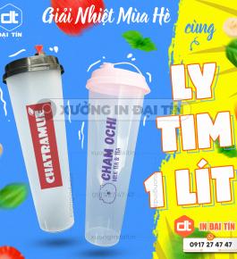 HOT : LY ( CỐC ) TIM TRONG VÀ NHÁM 1000ML