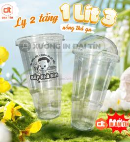LY ( CỐC ) NHỰA 2 TẦNG 1300ML