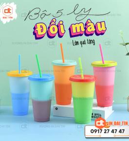 BỘ 5 LY ( CỐC ) ĐỔI MÀU