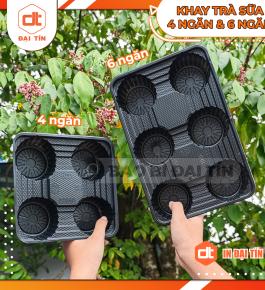 KHAY ĐỰNG LY ( CỐC ) TRÀ SỮA 4 NGĂN VÀ 6 NGĂN