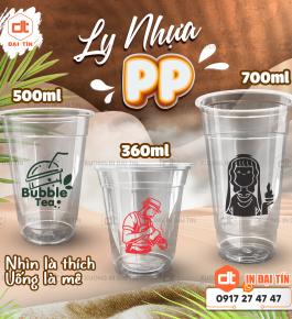 LY ( CỐC ) NHỰA PP 360ML, PP 400ML, PP 500ML, PP 650ML, PP 700ML, 750ML