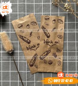 TÚI GIẤY KRAFT BÁNH MÌ MÀU NÂU
