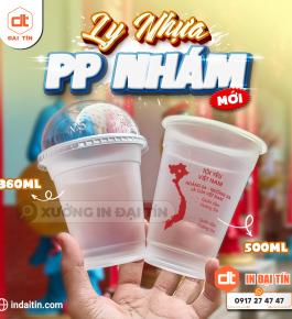 LY ( CỐC ) NHỰA PP NHÁM 360ML, 500ML