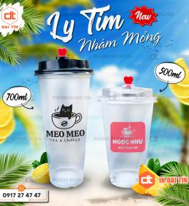 LY ( CỐC ) TIM NHÁM MỎNG 500ML, 700ML